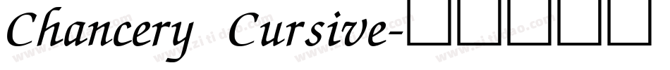 Chancery Cursive字体转换